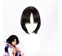 Kara No Kyoukai Ryougi Shiki Cosplay Wig Fgo Fate The Garden Of Order Black Short Middle Part Synthetic Hair Wigs For Adult