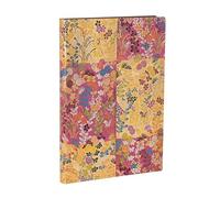 Paperblanks Flexi Journal Kara-ori Pink (Japanese Kimono) - Midi Lined Elastic Band Closure