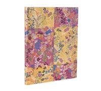 Paperblanks Flexi Softcover Journal – Kara-ori Pink (Japanese Kimono) – Ultra Unlined, Elastic Band