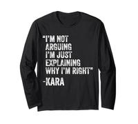 Kara Quote Funny Birthday Custom Name Idea Engineer Long Sleeve T-Shirt