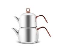 KARACA 1000018391001 Tea Pot, Alloy Steel, Pink, M