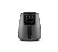 Karaca Air Cook XL 2 in1 Digital Airfryer for 4 People, 4L - Instant, Compact & 6 Cooking Functions, Single Drawer - Circulation Air Tech - Less Fat Technology - 1550W, Space Grey