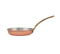 KARACA Alacahoyuk Copper Pan 22 cm, Natural, Healthy, Excellent Heat Distribution, Traces of History with Cultural Heritage