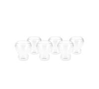 KARACA Anthon Moulded Espresso Cup Set, 6-Piece - Modern and Elegant Design, Robust Porcelain Cups for Coffee Lovers