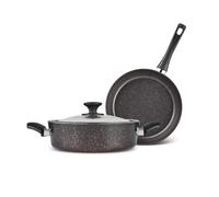 KARACA Biogranit BlackGold Cookware Set, 3 Pieces