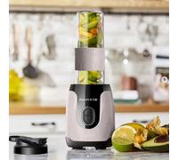 Karaca Blendfit Go Personal Blender & Smoothie Maker, Portable Blenders Bottle with Leak Proof Lids, Crush Ice & Frozen Fruit, Juice & Food Blender, 600ml, Retro Cream