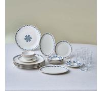 Karaca Bone China Iznik 26-Piece Serveware Set For 6 People, Multi