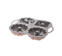 Karaca Cake Pro Aluminium Cast Decorative Cake Tin, 4 Piece, 28Cmx35Cm, Rose Gold