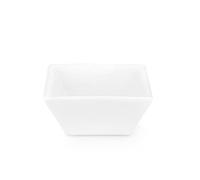 KARACA Carmen Trend Porcelain Bowl, White, Square, 9 cm, Soup Bowl, Serving Bowl, Salad Bowls, Muslin Bowls