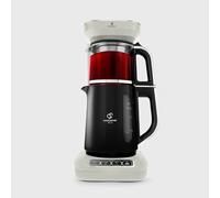 KARACA Caysever Robotea Pro 4 in 1 Talking Automatic Tea Maker Kettle and Filter Coffee Maker, Electric, 2500W Multi-Functional Turkish Tea Machine Set, Starlight