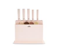 Karaca Chef's Harmony 10-Piece Knife & Chopping Board Set, Beige