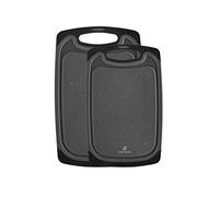 KARACA Daily 2-Piece Cutting Board Set | Gray Granite Patterned Design | Durable & Hygienic Food Prep