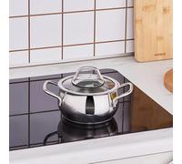 Karaca Emirgan Stainless Steel Stockpot with Lid, 14cm, Silver