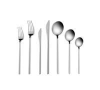 Karaca Focus Elegance 84-Piece Cutlery Set for 12 People with Box, Dinner Forks, Dinner Spoons, Dinner Knives, Dessert Forks, Cutlery Service, Perfect for Daily Use, Premium Quality