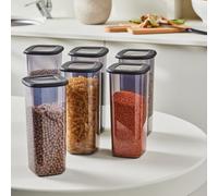 KARACA Forbs 6-Piece Storage Container, 1750ml, Anthratice