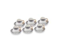 Karaca Globe 12-Piece Porcelain Espresso Turkish Coffee Cup Set For 6 People, 80Ml, Multi
