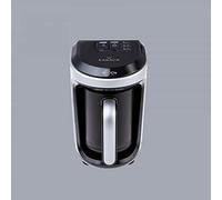 KARACA Hatır Hüps Turkish Coffee Maker & Milk Steamer, 5-Cup Capacity Turkish Coffee Pot, 535W, Silver, Auto Shut-off, Overflow Protection