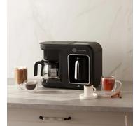 KARACA Hatır Plus Mod 5 in 1 Essential Tea, Coffee Maker and Milk Steamer, 1400W, Black Chrome