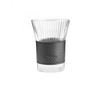 Karaca Leather Cool Touch Latte Cofkaraca Leather Cool Touch Glass Latte Cup 210Ml, Blackfee Glass 210Ml, Black