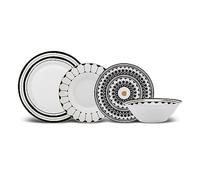 Karaca Maras New Bone 24-Piece Crockery Set for 6 People - Timeless Elegance on Your Dining Table