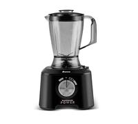 Karaca Mastermaid Power Multifunctional 11 in 1 Food Processor Set, 2500W Power, 1.5 L, 3.3 lb Wide Bowl, Non-slip Feet, Ice Crushing Feature, Chopper, Mixer, Grinder, Black Silver