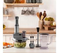 Karaca Mastermaid Prosteel Glass 8 In 1 Food Processor, 2500W, Galaxy Grey