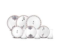 Karaca Nakkas 18-Piece Dessert Set for 6 People - Exquisite Elegance for Delicious Desserts