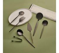Karaca Orion 7-Piece Stainless Steel Serving Utensil Set, Black