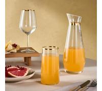 KARACA Orlando 25-Piece Glass Set for 12 Person, Tumbler Glass, Carafe, Wine Glass, Clear