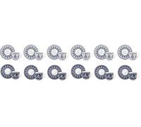 KARACA Peyker Coffee Mug Set for 6 People, 85 ml - Style for Perfect Coffee (Pack of 2)