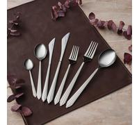 KARACA Rebellion 84-Piece Dinnerware Set, Checkout Box, Silver - Modern Elegant Tableware for Entertaining & Special Occasions