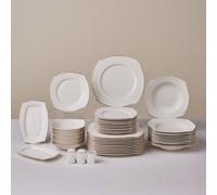 Karaca Wave 53-Piece 12-Person New Bone Gold Crockery Set