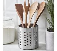Karaca Stainless Steel Kitchen Utensil Holder & Organiser, Utensil Pot12cmx13cm Silver