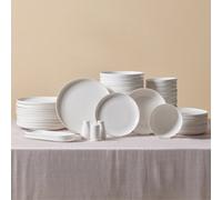 Karaca Stream Bone China Favaro 53-Piece Dinner Set For 12 People, White