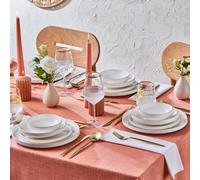 Karaca Stream Bone China Saturn 24-Piece Dinner Set For 6 People, Gold