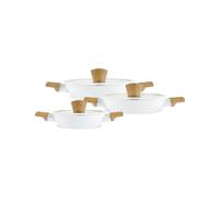 KARACA Swiss Almond Shallow Bowls Cream 6 Piece