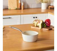Karaca Swiss Crystal 16Cm Non-Stick Induction Saucepan, Cream