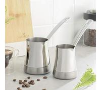 Karaca Win Coffee jug with Handle for preparing Turkish Mocha, 2 Pieces, Suitable for Induction cookers, Suitable for Turkish Coffee Cooking