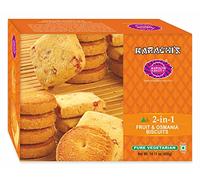 Karachi Bakery Fruit & Osmania Biscuits Assorted Indian Cookies with Tutti Frutti & Classic Osmania Flavour, Optimal Tea-Time Snack, 400 g Pack