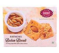 Karachi Bakery Kaju Badam Biscuits 400g - Cashew & Almond Cookies with Crunchy Bite, Indian Tea-Time Snack + Rich Nutty Flavour, 400g Pack