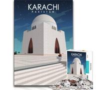 Karachi Pakistan Jigsaw Puzzles for Teenagers,Help The Brain Exercise Addictive Toys to Cultivate Patience A Work of Art 50x75cm