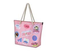 Karactermania Barbie Malibu-Soleil Beach Bag, Pink, 52 x 37 cm