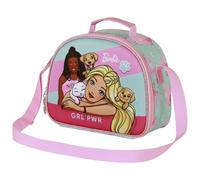 Karactermania Barbie Pets-3D Lunch Bag, Pink, 26 x 20 cm