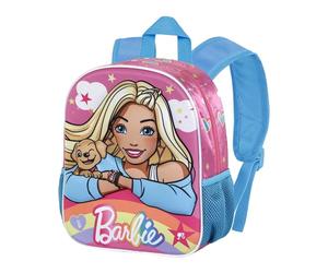 Karactermania Barbie Rainbow-Small 3D Backpack, Pink, 26 x 31 cm, Capacity 8.5 L