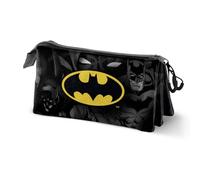 Karactermania Batman Caped-Triple Pencil Case, Black, 23 x 11 cm