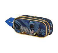 Karactermania Batman Night-3D Double Pencil Case, Dark Blue, 22 x 9.5 cm