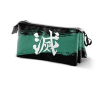 Demon Slayer Sutoriku-Triple Pencil Case, Multicolour, 23 x 11 cm