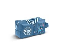 Disney Lilo and Stitch Varsity-Plus Brick Travel Toiletry Bag, Blue, 27 x 13 cm