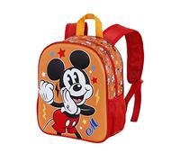 Disney Mickey Mouse Whisper-Small 3D Backpack, Orange, 11 x 26 x 31 cm, Capacity 8.5 L
