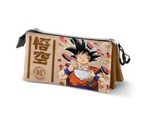 Karactermania Dragon Ball Goku Foodie-Triple Pencil Case, Brown, 23 x 11 cm